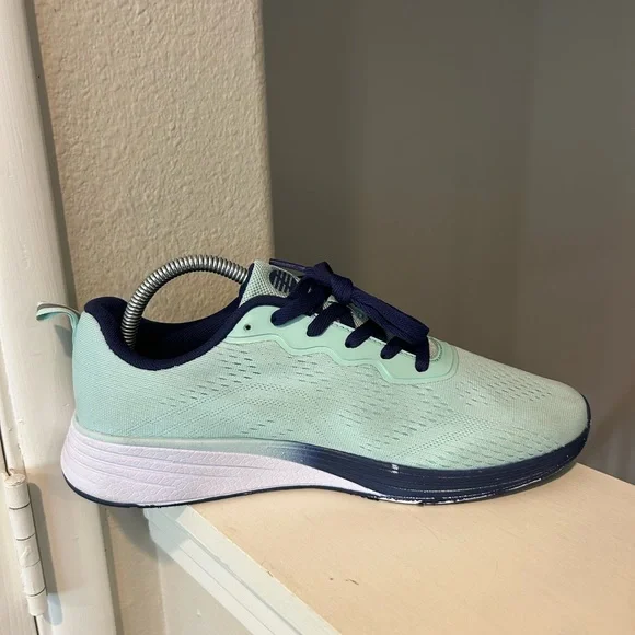 Z by Zella Lifestyle Lace-up Knit Running Shoe  Aqua/Blue Women’s Size 10 - Picture 3 of 9